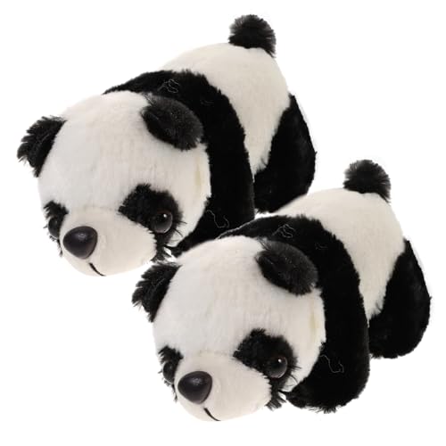 UPKOCH 2St Plüschtier für kinderspielzeug Toys Soft Toy Panda Plüschfigur Zuhause Panda-Puppendekor Pandaförmige Plüschverzierung entzückende Pandapuppe PP Baumwolle von UPKOCH