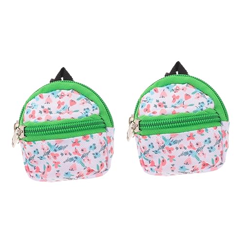 UPKOCH 2St Puppenrucksack Rucksack für Puppen Puppen-Ankleidetasche kleine Reißverschlusstasche Puppenkleidung Spielzeug Reiserucksack bjd Puppe Rucksack kleines Modell Spielzeug von UPKOCH