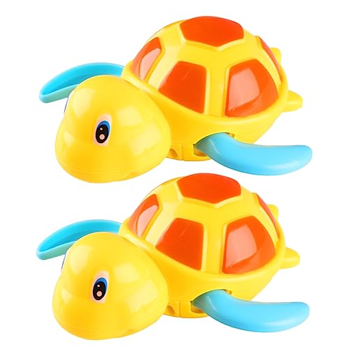 UPKOCH 2St Uhrwerk Turtle Funny Toys schwimmspielzeug badewannenspielzeug für Babys wasserspielzeug Schwimmende Badewannen-Spielzeuge Abs Yellow von UPKOCH