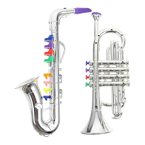 UPKOCH 2St simuliertes Musikinstrument Spielzeugsaxophon für Kinder Musikspielzeug Saxophon Spielzeug Kinder trompete musikinstrumente Saxophonmodell Musikinstrument für Kinder Plastik von UPKOCH