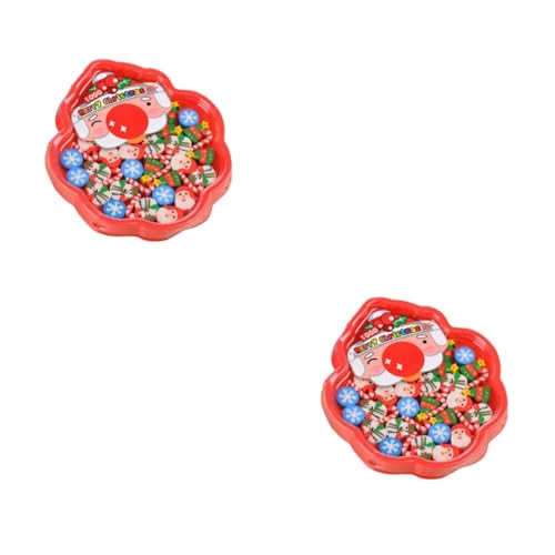 UPKOCH 2St weihnachtsradiergummis briefpapier kinder party mitgebsel kinder geldgeschenke weihnachten schulzeug tierische Radiergummis Preise Mini-Radierer Radiergummis für Kinder rot von UPKOCH