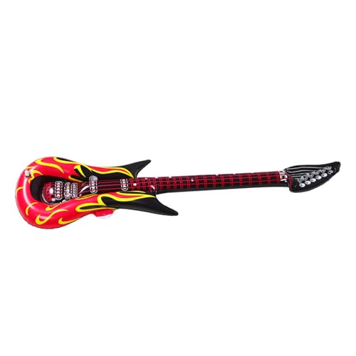 UPKOCH Aufblasbare Kindergitarre Musik-party-requisiten Neon-fotoautomaten-zubehör Sicheres Material Spielzeug Für Kinder Realistische Gitarre von UPKOCH