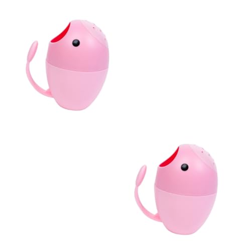 UPKOCH 2st Haarkopfbecher Zum Waschen Von Säuglingen Badetasse Für Kleinkinder Wasserkelch Badetasse Für Kinder Badewasser Tasse -badebecher Haarkopfbecher Waschen Shampoo-Rinser Rosa von UPKOCH