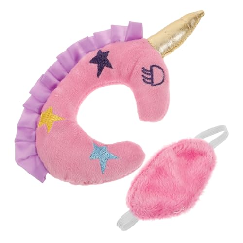 UPKOCH 2st Puppenzubehör Geheimnisvolles Spielzeug Einhorn-Spielzeug Für Mädchen Reisezubehör Für Puppen Reisespielset Für Puppen Babypuppensachen Spielzeugkoffer Puppenaugenmaske Plüsch von UPKOCH