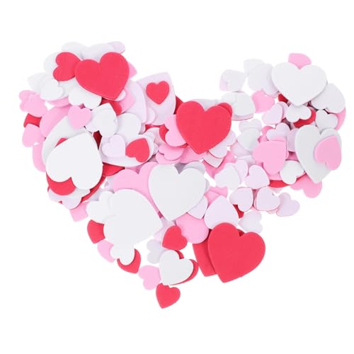 UPKOCH 3 Packungen Puzzle-aufnäher Für Kinder Valentinstag-Aufkleber Selbstgemachter Aufkleber DIY-Etiketten Aufkleber in Herzform Herzetikett Geschwollene Herzaufkleber DIY-Aufkleber Eva von UPKOCH