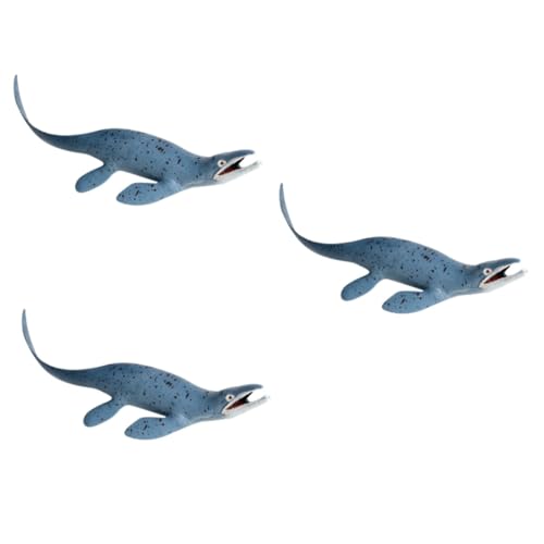 UPKOCH 3 STK Dinosaurier-Modell Dinosaurier-skulptur Dinosaurier-Tiere-Modell Tiermodell Dinosaurier-lernspielzeug Lebensechtes Mosasaurus-Modell Dinosaurier-actionfigur von UPKOCH