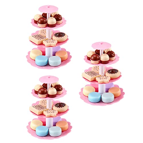 UPKOCH 3 Sätze Dessert-Turm- für kinderspielzeug Dessert Pädagogisches Toys Kid Toys Toy Set Dessert-Form- zartes Abs von UPKOCH