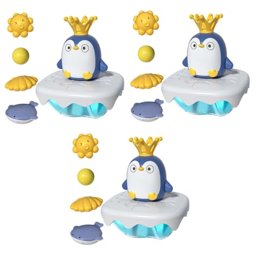 UPKOCH 3 Sätze Pinguin-Spielzeug mit Wasserspray interaktives Spielzeug Kinder-Pool Badespielzeug Pinguin Sprinkler-Badewannenspielzeug Sprinkler für Badespielzeug lustige Spielsachen Abs von UPKOCH