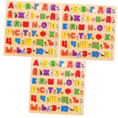 UPKOCH 3 Sätze Russisches Alphabet Puzzle Brett Russisches Magnetisches Alphabet Buchstaben Puzzle Für Kleinkinder Lernpuzzles Russisches Alphabet Brett Russisches Puzzle von UPKOCH