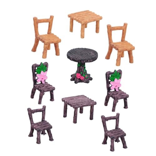 UPKOCH 3 Sätze Teiliges Miniatur Tisch und Stuhl aus Harz Realistische Mikrolandschaft Dekoration Puppenhaus Zubehör Wetterbeständig für DIY Feengarten und Mini szenerien UPKOCH 3 Sätze Teiliges Miniatur Tisch und Stuhl aus Harz Realistische Mikrolandschaft Dekoration Puppenhaus Zubehör Wetterbeständig für DIY Feengarten und Mini szenerien von UPKOCH