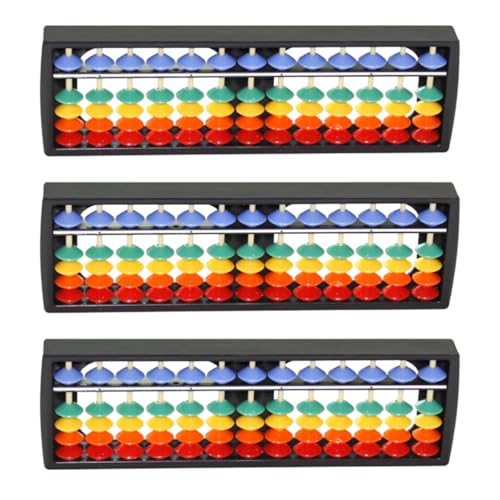 UPKOCH 3 Stück 13 Abakus für Kinder Back to School mitgebsel Schulanfang Abacus Lernspielzeug für Kinder Perlen-Abakus tragbares Rechenwerkzeug arithmetischer Abakus Gondel Student von UPKOCH