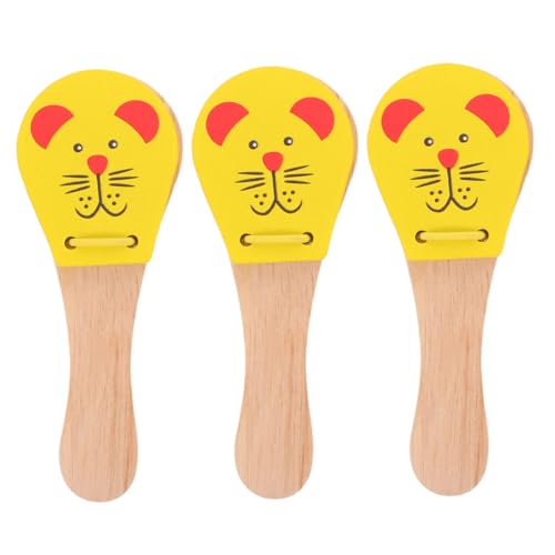 UPKOCH 3 Stück Teiliges Holz-klatschspielzeug mit Maus-Motiv Instrument Ergonomisch für Kleinkinder Natürliche Holzoberfläche Fördert Frühe Musikbildung und Eltern-Junge UPKOCH 3 Stück Teiliges Holz-klatschspielzeug mit Maus-Motiv Instrument Ergonomisch für Kleinkinder Natürliche Holzoberfläche Fördert Frühe Musikbildung und Eltern-Junge von UPKOCH