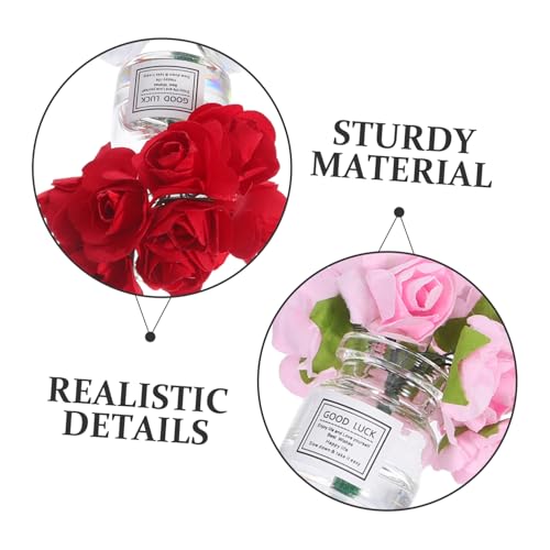 UPKOCH 3 Stück Teiliges Miniatur Puppenhaus Zubehör Kleine Nordische Glasvasen mit Künstlichen Rosen in Rot und Gelb Realistische Mini-Dekoration für Puppenmöbel und Mikro-landschaften UPKOCH 3 Stück Teiliges Miniatur Puppenhaus Zubehör Kleine Nordische Glasvasen mit Künstlichen Rosen in Rot und Gelb Realistische Mini-Dekoration für Puppenmöbel und Mikro-landschaften von UPKOCH