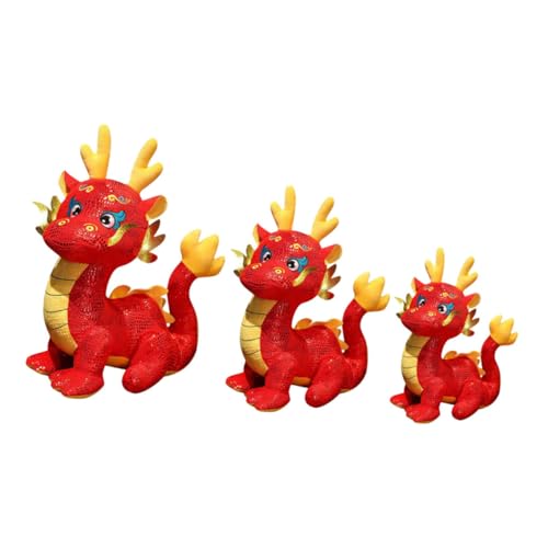 UPKOCH 3 Stück Teiliges Plüschdrache Stofftier Kuscheltier Chinesisches Neujahr Glücksbringer Drachenspielzeug aus Langlebigem PP Baumwollmaterial für Wohnkultur und Sammler UPKOCH 3 Stück Teiliges Plüschdrache Stofftier Kuscheltier Chinesisches Neujahr Glücksbringer Drachenspielzeug aus Langlebigem PP Baumwollmaterial für Wohnkultur und Sammler von UPKOCH
