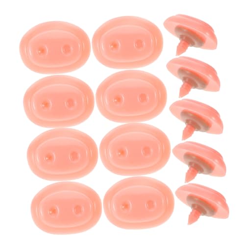 UPKOCH 30 Sätze Schweinchennasen-Accessoires Schweinenasen-Ersatzset DIY Schweinenasen-Zubehör Nase Handwerk Schweinenasen-Dekoration Schweinenase-Dekore Plastik-Schweinenase Rosa von UPKOCH