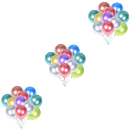 UPKOCH 300 Stück Ballon Geburtstagsparty Layout Requisiten Bunte Ornamente Geburtstagsparty Dekorationen Geburtstagsversorgung Partyzubehör Emulsion von UPKOCH