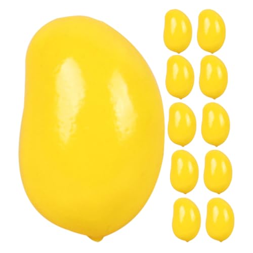 UPKOCH 32St Minifrüchte Obst Entsafter Presse Schüssel künstliche früchte würfelunterlage Miniaturmodell kucheltier игрушки künstliche Miniatur v Mini-Fruchtmodell Schaum Yellow von UPKOCH