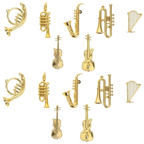 UPKOCH 35 Stück Teiliges Miniatur-musikinstrumente-Set mit Trompete Violine Posaune Realistisch Gestaltete Leichte Puppenhaus-Accessoires und Vielseitige Dekorationen für Weihnachten und UPKOCH 35 Stück Teiliges Miniatur-musikinstrumente-Set mit Trompete Violine Posaune Realistisch Gestaltete Leichte Puppenhaus-Accessoires und Vielseitige Dekorationen für Weihnachten und von UPKOCH