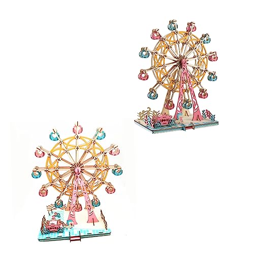 UPKOCH 3D Puzzle Riesenrad Buntes DIY Zum Zusammenbauen Für Kreatives Konstruktionsspielzeug Für Jungen Ideales Gartenspielzeug Für Drinnen Und Draußen von UPKOCH