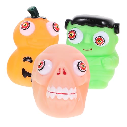 UPKOCH 3St Halloween Halloween Toys streudekor Halloween dekompressions Funny Toys Hand sensorisches Hand-Sensorball Halloween-Druckentlastungsgeschenke PVC von UPKOCH