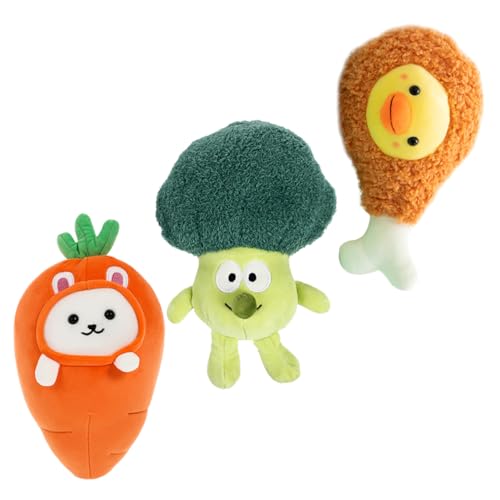 UPKOCH 3St Kleine Puppe mit Essen Kuscheltier für Toys for Children's Toys Vegetable doll Toys gartendeko plüschpuppe pflanzlich Karottenpuppenspielzeug Stoff von UPKOCH