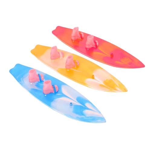 UPKOCH 3St -Surfbrett Puppen Surfbrett Puppen Modell Puppen Surfboard für Kinder Mini-Griffbretter Gefälligkeiten für Strandpartys Surfbrett-Requisite Surfbrett-Wandkunst Plastik von UPKOCH