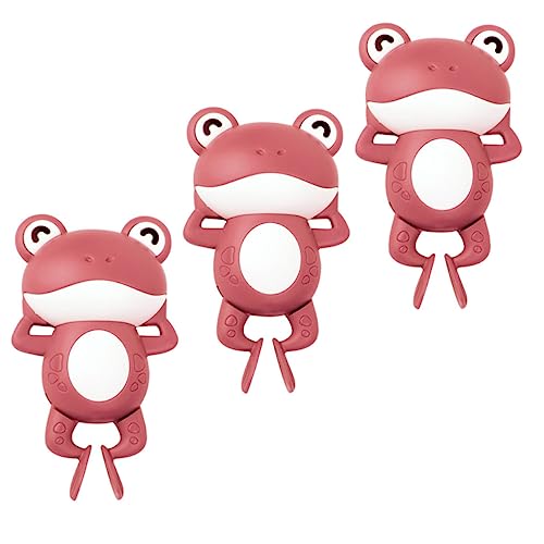 UPKOCH 3St aufziehbarer Frosch spielzeuge Babybadewanne Froschspielzeug zum Aufziehen Wasserspielzeug Kinderspielzeug Desktop-Tiere-Schmuck Plastik rot von UPKOCH