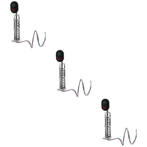 UPKOCH 3St modellbahn Lichter Simulationssignalverzierung Sandtisch-Eisenbahnlicht Modelle Kinderspielzeug Mini-Gartendekoration Mini-Ampel Anlage Zubehör Modell licht Pflanze schmücken von UPKOCH