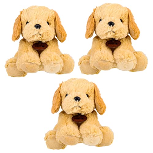 UPKOCH 3st Golden Retriever Welpenpuppe Plüsch Dogman-Spielzeug Gefüllte Welpendekoration Golden Retriever Stofftier Kuscheltiere Welpe Kuscheltiere Für Babys Light Brown Pp Baumwolle von UPKOCH