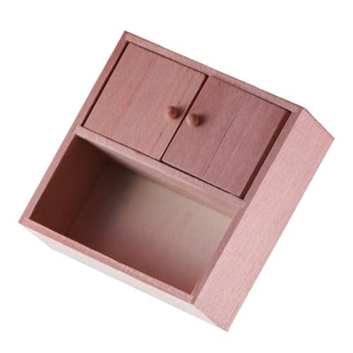 UPKOCH 3St Mini-Schrank-Ornamente vorratsschrank schließblech Miniaturmöbelmodell Mini-Hausmöbel Modelle Puppenhaus aus Holz Mini-Aufbewahrungsschrank puppenhaus Schrank Spielzeug Tasche von UPKOCH