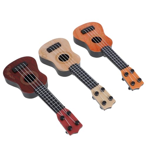 UPKOCH 3st Mini-Ukulele Lernspielzeug Für Trommel Xylophon Lernspielzeug Für Kleinkinder -musikinstrumente Kindergitarre Für Mädchen Ukulele- Plastik von UPKOCH