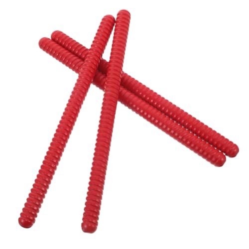 UPKOCH 4 . Teiliges Spiral-Holz-rhythmussticks für Robuste Percussion-Instrumente aus Hartholz Leichte Tragbare Lummi-Sticks rot für Vorschulunterricht Musiklernen und UPKOCH 4 . Teiliges Spiral-Holz-rhythmussticks für Robuste Percussion-Instrumente aus Hartholz Leichte Tragbare Lummi-Sticks rot für Vorschulunterricht Musiklernen und von UPKOCH