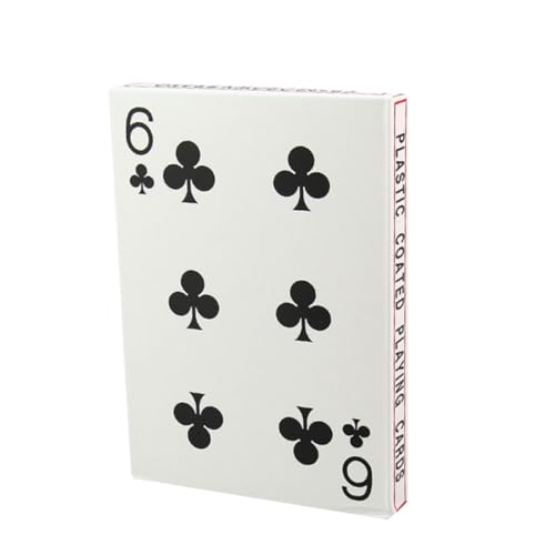 UPKOCH 4 Brettspiel-Poker Poker-kartenspiel Pokerkarte Aus Papier Große Spielkarten Kreative Pokerkarten Heimspiel Kartenspiel Spielen Weiß von UPKOCH