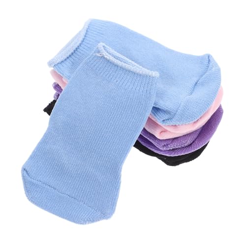 UPKOCH 4 Paare Puppensocken Puppen-anziehsocken Puppenstubensocken Mini-socken-Puppe Mini-socken-dekore Süße Kleine Socken Figur Zubehör Puppen-Outfits Puppenkleidung Und Zubehör Stoff von UPKOCH