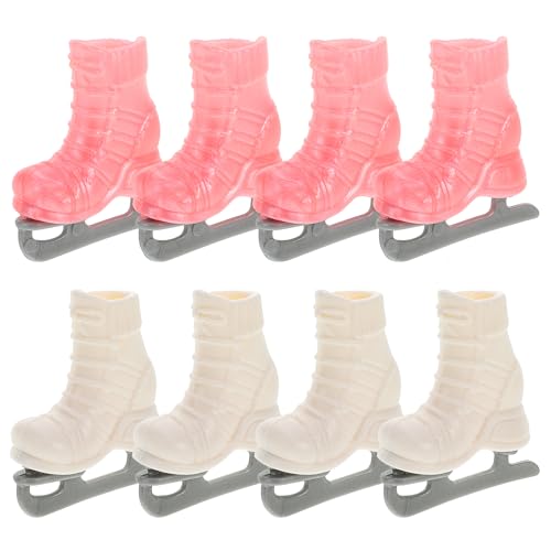 UPKOCH 4 Rollschuhe Schlittschuhe Mini Rollschuhe Mini-Fingerschuhe Puppen Rollschuhe Mini Rollschuhe für Puppen Zubehör für die Puppenherstellung von UPKOCH