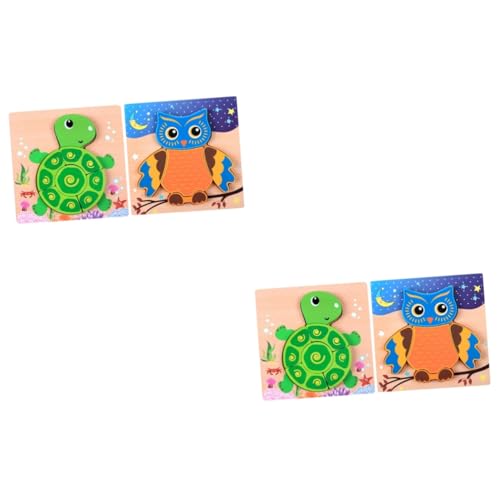 UPKOCH 4 Stück 3D Kinderpuzzles Holzpuzzles Für Kinder Holzpuzzles Für Kinder Holzpuzzles Für Jungen von UPKOCH