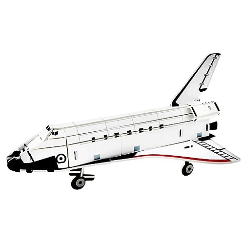 UPKOCH 4 Stück 3D-Puzzle Raumschiff-handwerksmodell Outdoor-sportspielzeug Flugzeugspielzeug Schreibtischspielzeug Schaumflugzeug Werfen Space-Shuttle-Modell Papier 3D Raumschiff Black von UPKOCH