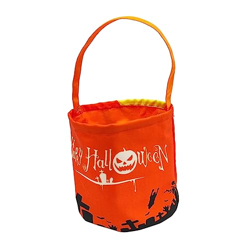 UPKOCH 4 Stück Halloween-Lichteimer halloween geschenktüten halloween Halloween candy jar Kürbis Eimer Süßigkeitenbehälter Party-Bonbonglas Halloween-Süßigkeiten-Eimer Segeltuch von UPKOCH