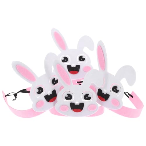 UPKOCH 4 Stück Hasenkopfschmuck Für Kleine Weiße Hasen-stirnbänder Cartoon-kissen Stirnband Stirnbänder Cartoon-stirnbänder Kaninchen Für Rollenspielende Hasen Vlies von UPKOCH