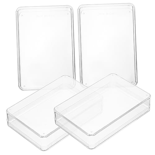 UPKOCH 4 Stück Pokerbox Poker-Karten-Deck Gaming-Speicher Inhaber Von Pokerkarten Organizer Für Pokerspielkarten Poker-spielkartenhalter Klarer Spielkartenhalter Plastik Transparent von UPKOCH