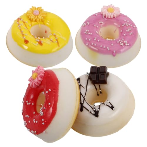 UPKOCH 4 Stück Simulations Donut Spielzeug Mini Donuts Donut Dekorationen Lebensmittelsimulation Gefälschter Donut Künstliche Donuts Zur Anzeige Simulation Von Lebensmitteln Donut von UPKOCH