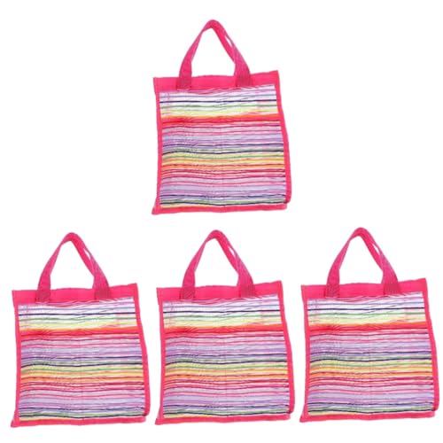 UPKOCH 4 Stück Strandtasche Makeup Tasche tragbare Duschnetztasche Strand-Mesh-Tasche Aufbewahrungstaschen Netz-Einkaufstasche Kleidungsbeutel für zu Hause Hülse Tragetasche Rucksack Kind von UPKOCH