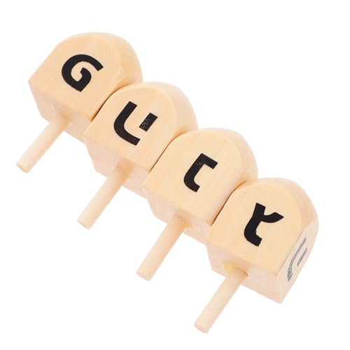 UPKOCH 4 Stück Teiliges Holz Dreidel mit Bemalbarer Oberfläche Nachhaltiges Holz Drehbar Vielseitig für Chanukka Geburtstagsfeiern und Festliche Dekoration in Verschiedenen für Spiel und UPKOCH 4 Stück Teiliges Holz Dreidel mit Bemalbarer Oberfläche Nachhaltiges Holz Drehbar Vielseitig für Chanukka Geburtstagsfeiern und Festliche Dekoration in Verschiedenen für Spiel und von UPKOCH
