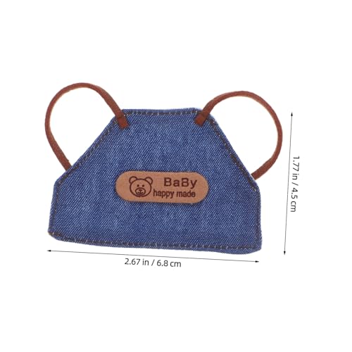 UPKOCH 4 Stück Teiliges Mini Denim Puppenschürzen für Puppen Retro-inspirierte Süße Schürzen für DIY Puppenkleidung und Puppenhaus Zubehör Einfach Anzuziehende Puppen-Outfits für UPKOCH 4 Stück Teiliges Mini Denim Puppenschürzen für Puppen Retro-inspirierte Süße Schürzen für DIY Puppenkleidung und Puppenhaus Zubehör Einfach Anzuziehende Puppen-Outfits für von UPKOCH