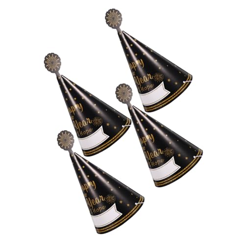 UPKOCH 4 Stück Teiliges Papier Neujahrshüte Kegelförmige Partyhüte Leicht Bequem Für Silvester Countdown Familienfeier Fotorequisite UPKOCH 4 Stück Teiliges Papier Neujahrshüte Kegelförmige Partyhüte Leicht Bequem Für Silvester Countdown Familienfeier Fotorequisite von UPKOCH