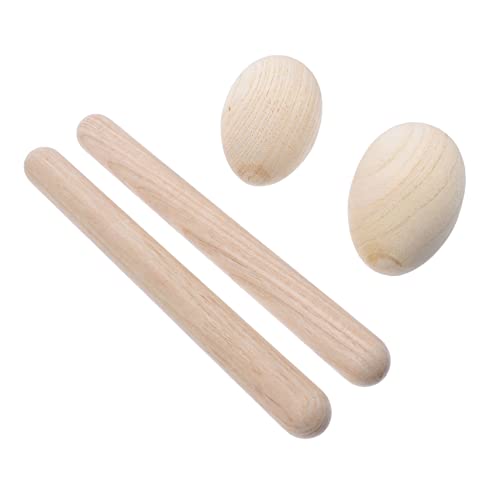 UPKOCH 4 Teiliges Percussion Set Hand Percussion Shaker Ei Rasseln Handgelenkband Jingle Bells Kinder Musik Percussion Instrumente Anfänger Rhythmus Sticks Hand Percussion von UPKOCH