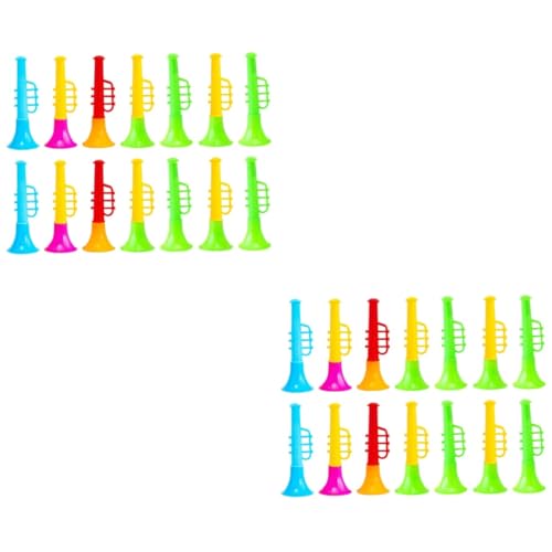 UPKOCH 40 STK Kleiner Lautsprecher lustige Mini-Trompete Trompete Kazoo Schmusespielzeug Horn kinderinstrumente Kinder musikinstrumente kompakte Spielzeugtrompete lustige Plastiktrompete von UPKOCH
