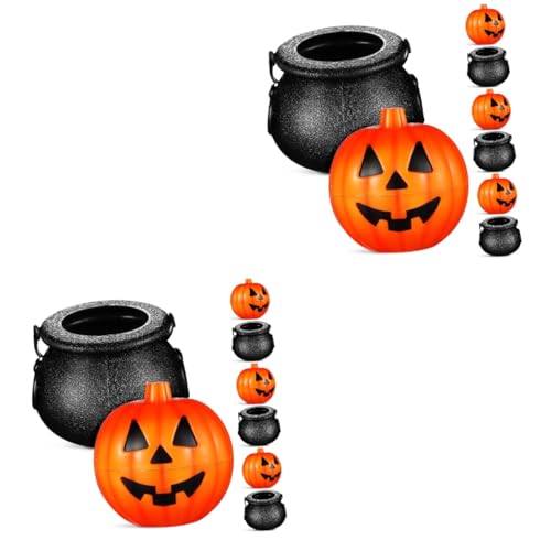 UPKOCH 40 Stk Süßigkeiten Eimer Halloween-Süßigkeiten-Eimer Halloween-Süßigkeitshalter halloween dekoration halloween-dekoration Kürbisform Süßigkeitenhalter Kürbis-Bonbonglas Plastik von UPKOCH