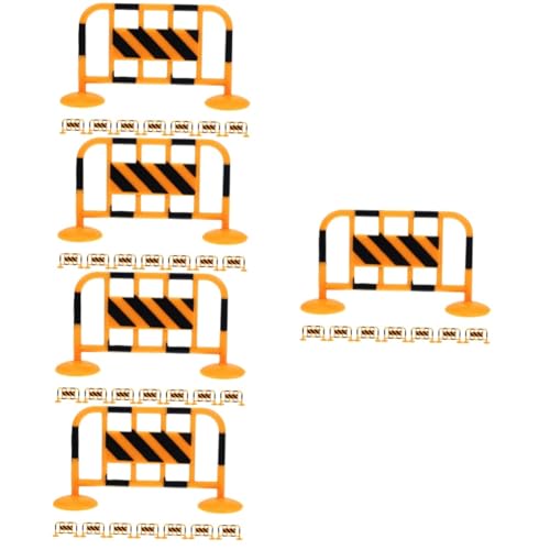 UPKOCH 40 Stück Verkehrsstraßensperren Spielzeug Verkehrsstraßensperren Zaunmodelle Mini Zaun Verkehrsspielzeug Miniatur Verkehrsschild Mini Verkehrsschilder Straßensperren von UPKOCH