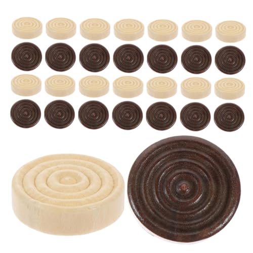 UPKOCH 48 Stück Holz Spielsteine Runde Stapelbare Checkers Ersatzchips für Brettspiele Lernspiel Camping Familienabende Passend UPKOCH 48 Stück Holz Spielsteine Runde Stapelbare Checkers Ersatzchips für Brettspiele Lernspiel Camping Familienabende Passend von UPKOCH